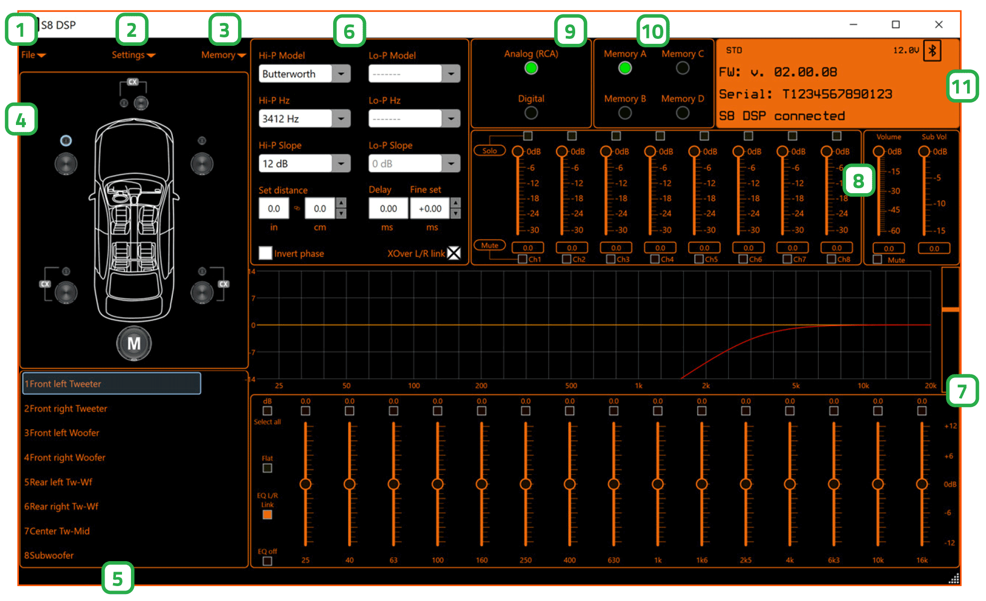 8. S8 DSP SETUP USING A PC/MAC Hertz